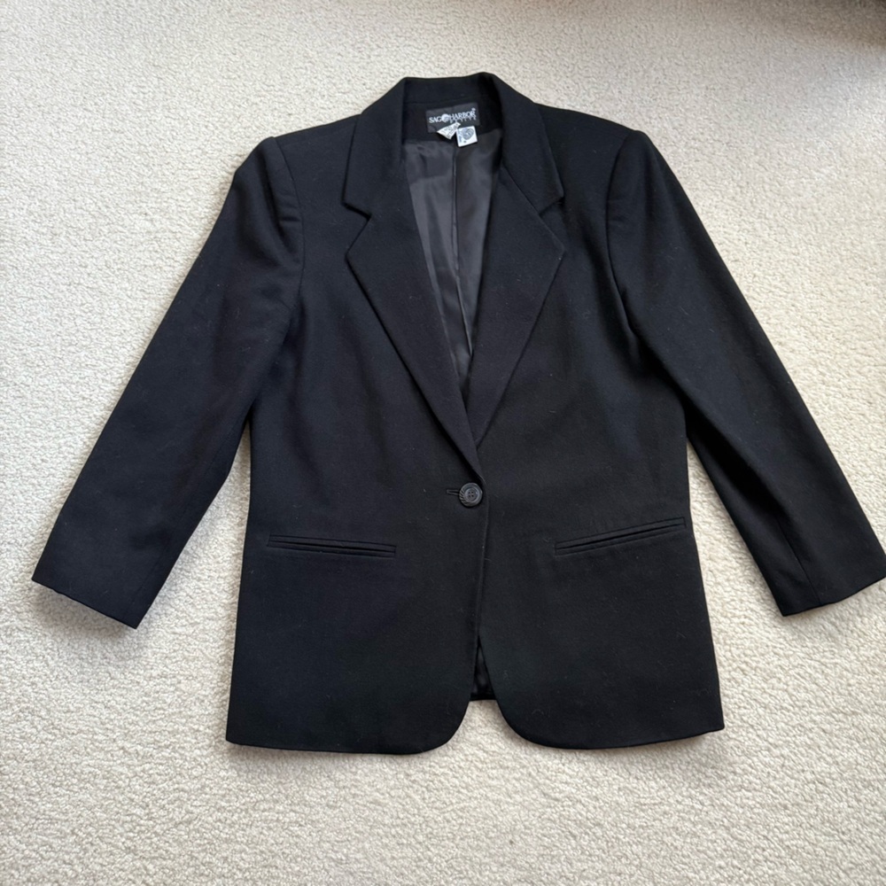 EUC vintage Sag Harbor petite wool blazer